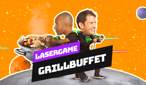 Lasergame en grillbuffet