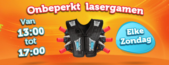 Elke zondag: Onbeperkt Lasergamen!