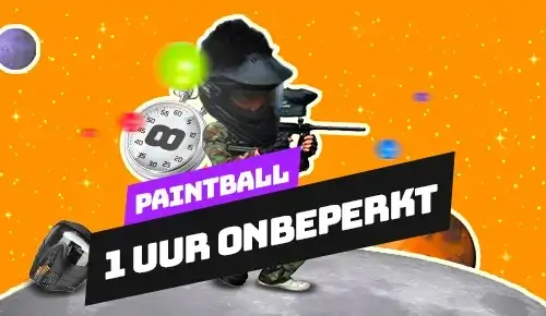 1 uur onbeperkt paintball